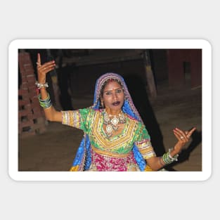 Dancer in Rajasthan, India Sticker